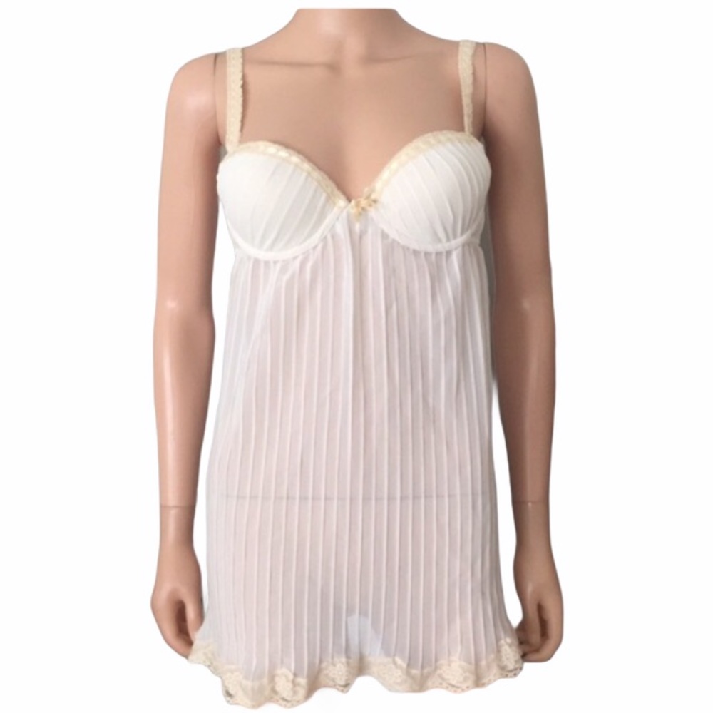 NWOT Vintage Inner Secrets Built in Bra Slip Dress Y2K